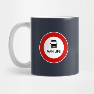 Van Life Traffic Sign Mug